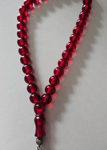 Koyu Kırmızı Erkek Tesbih - Görsel 3