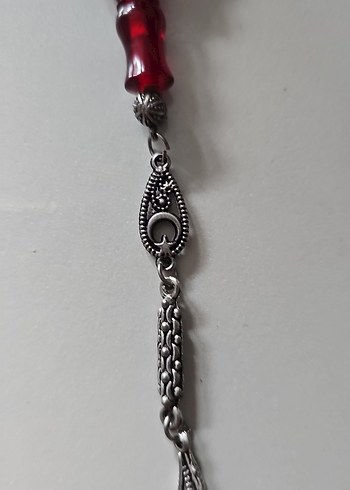 Koyu Kırmızı Erkek Tesbih - Görsel 4