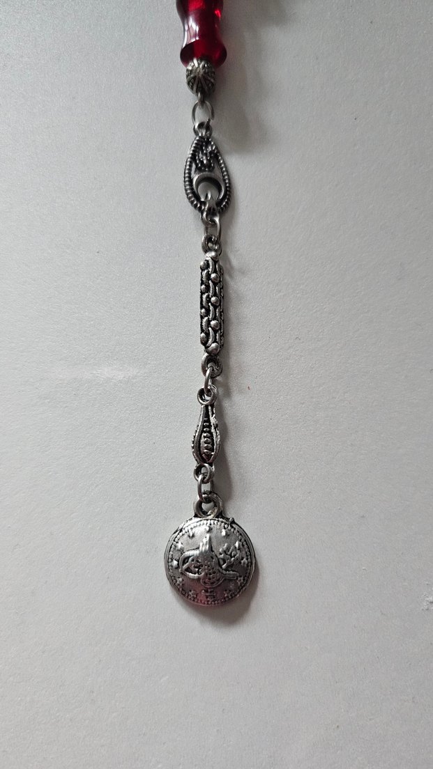 Koyu Kırmızı Erkek Tesbih - Görsel 2