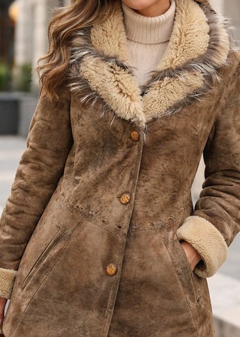 Kürklü Kadın Kaban - Görsel 8