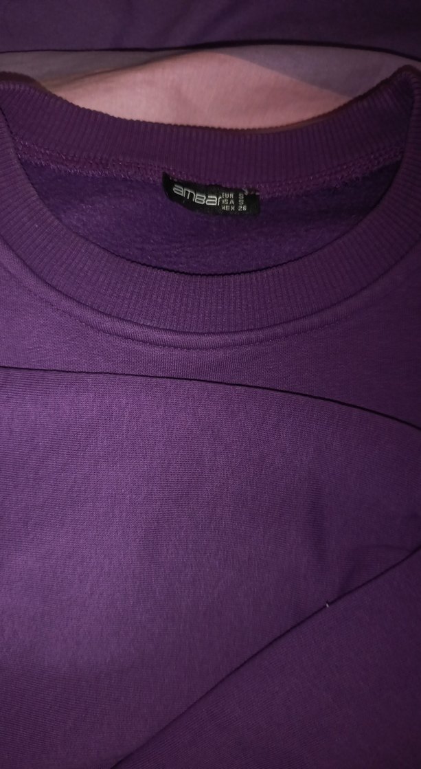 Mor Kadın Sweatshirt - Görsel 2