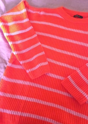 İlkbahar Tarzı Örgü Kadın Kazak - Görsel 3