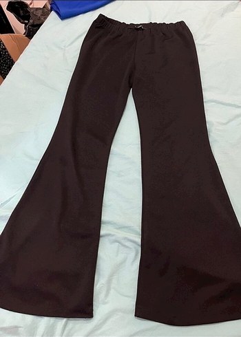 bershka muadili ispanyol paça tayt  Midi Pantolonu - Görsel 10