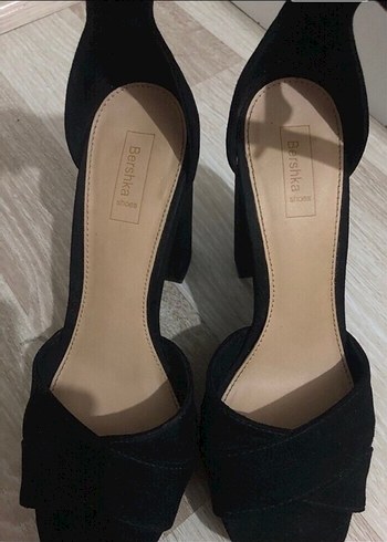 bershka Siyah Tokalı Platform Topuklu Kadın Ayakkabı - Görsel 5