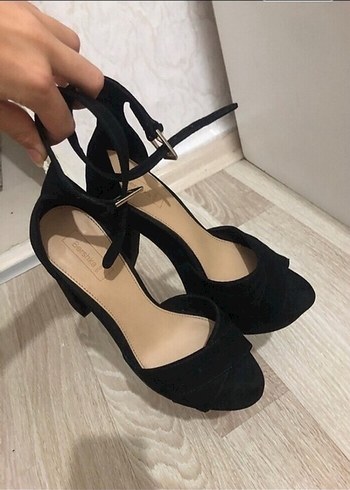 bershka Siyah Tokalı Platform Topuklu Kadın Ayakkabı - Görsel 10