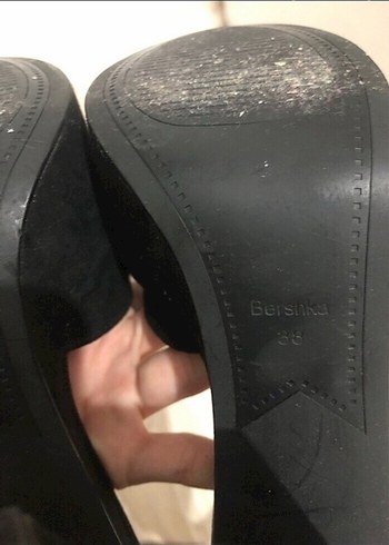 bershka Siyah Tokalı Platform Topuklu Kadın Ayakkabı - Görsel 7