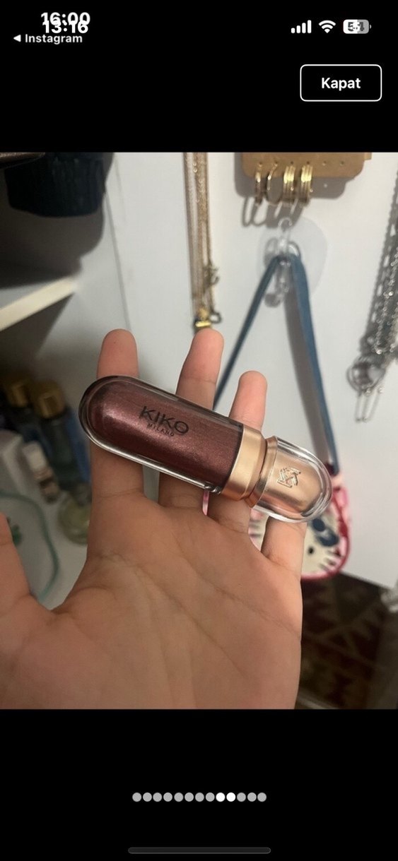 KIKO Parlak kahverengi gloss - Görsel 5