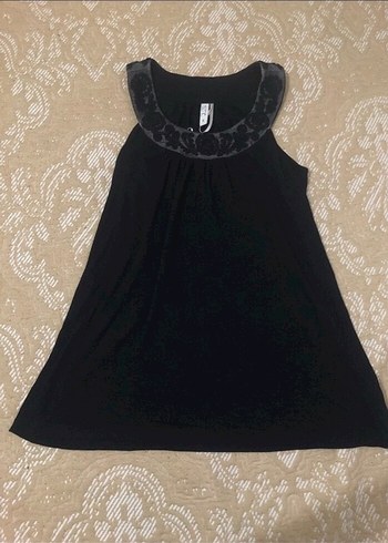 Siyah Straplez Mini Elbise - Görsel 3