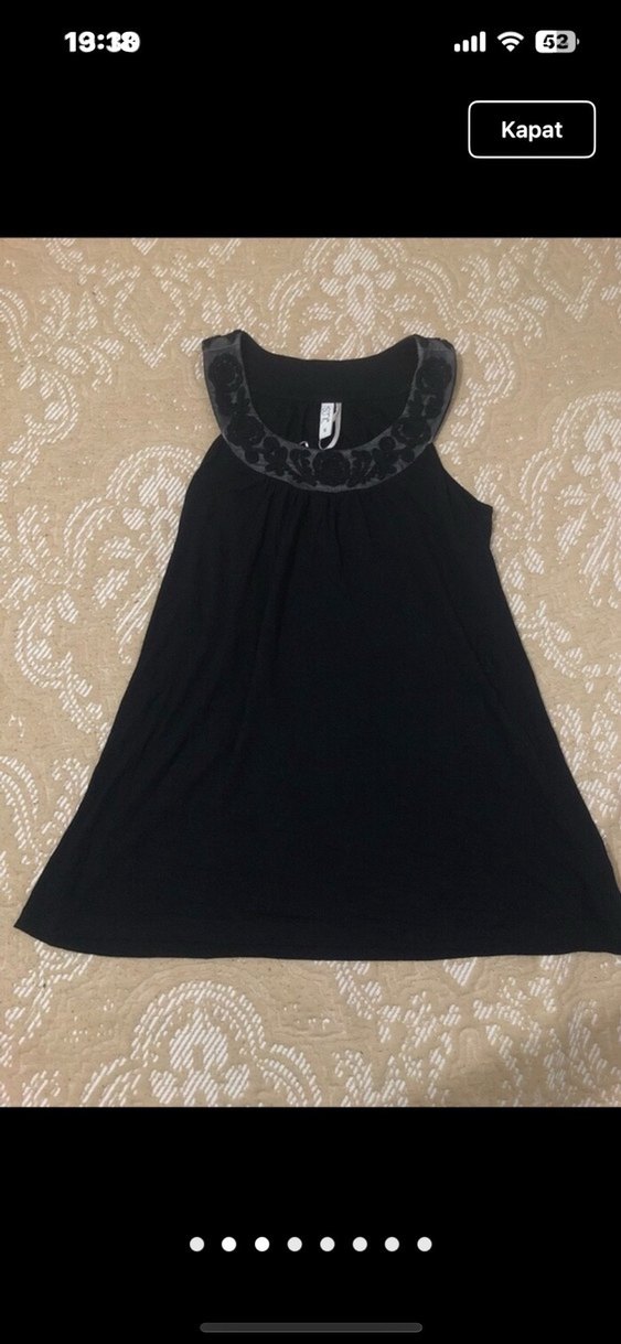 Siyah Straplez Mini Elbise - Görsel 3