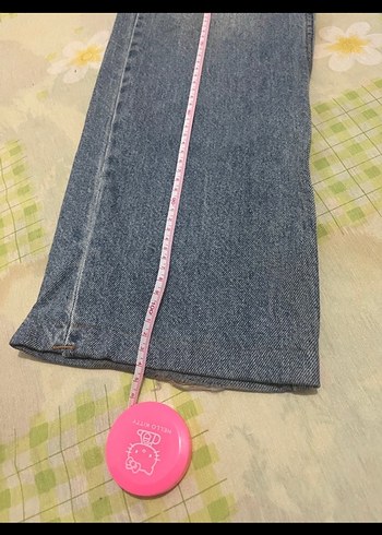 Pastel Mavi Normal Boy Kadın Denim Pantolon - Görsel 14