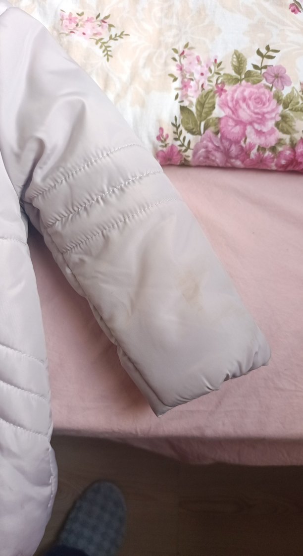 Kız Çocuk Gri Kürklü Kapüşonlu Mont - Görsel 3