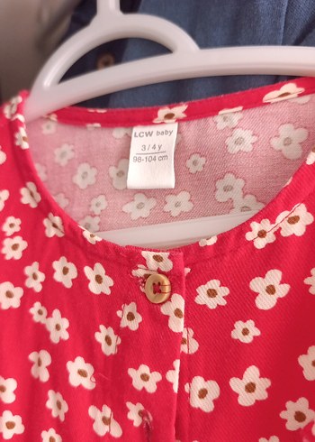 Kız Çocuk Çiçekli Uzun Kollu Elbise - Görsel 2