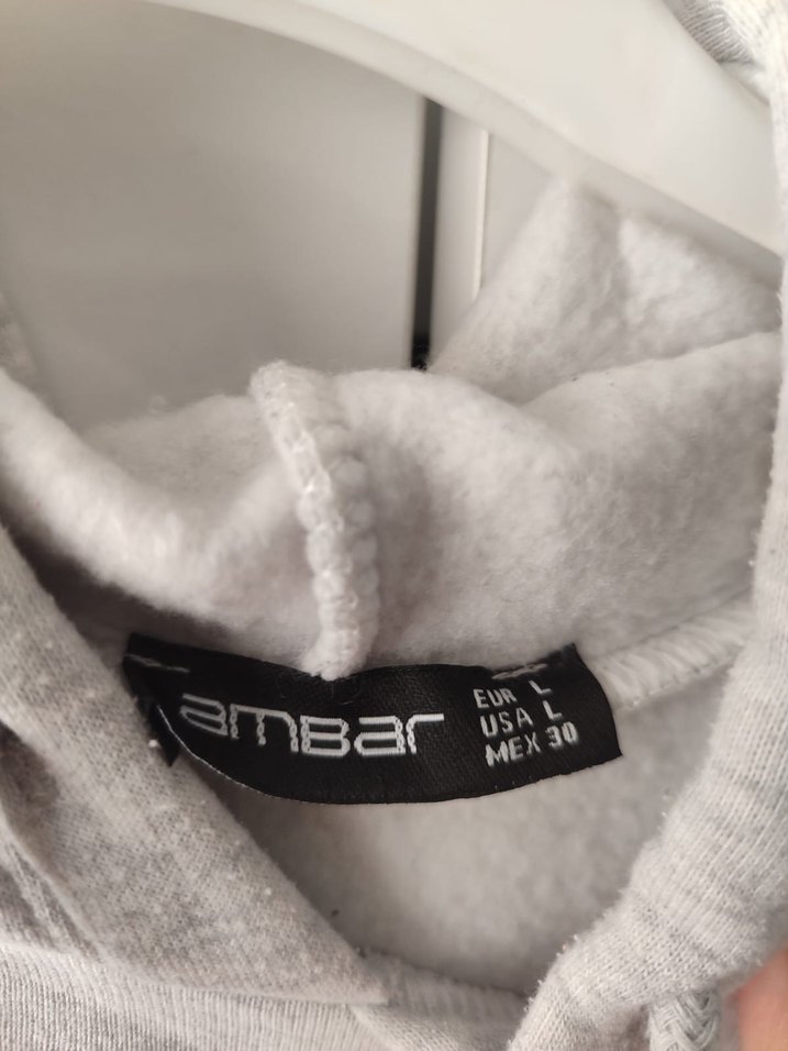 Gri Kapüşonlu Brooklyn Baskılı Sweatshirt - Görsel 3