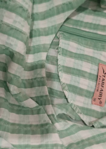 Yeşil Çizgili Hamile Bluzu - Görsel 2