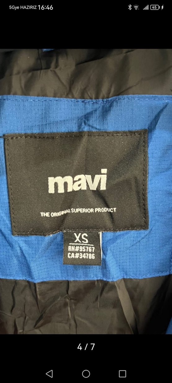 MAVİ Erkek Kapüşonlu Mont - Görsel 4