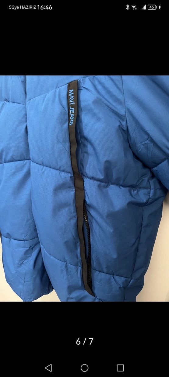 MAVİ Erkek Kapüşonlu Mont - Görsel 3