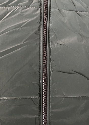 MAVİ koyu yeşil kapüşonlu şişme mont - Görsel 5