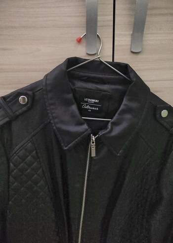 Siyah Deri Biker Ceket - Görsel 2