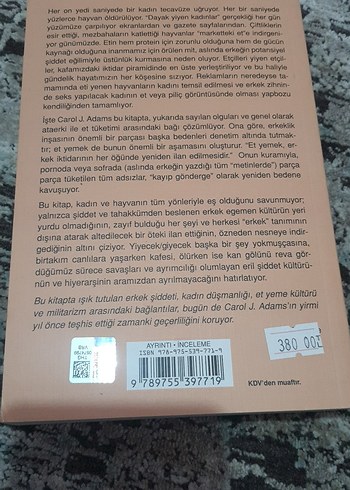 Etin Cinsel Politikası - Carol J. Adams - Görsel 3