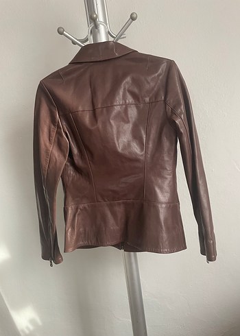 Desa Kahverengi Deri Mont / Ceket - Görsel 5