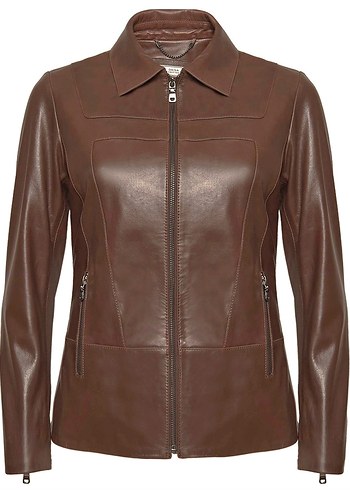 Desa Kahverengi Deri Mont / Ceket - Görsel 2