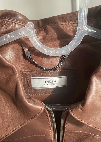 Desa Kahverengi Deri Mont / Ceket - Görsel 4