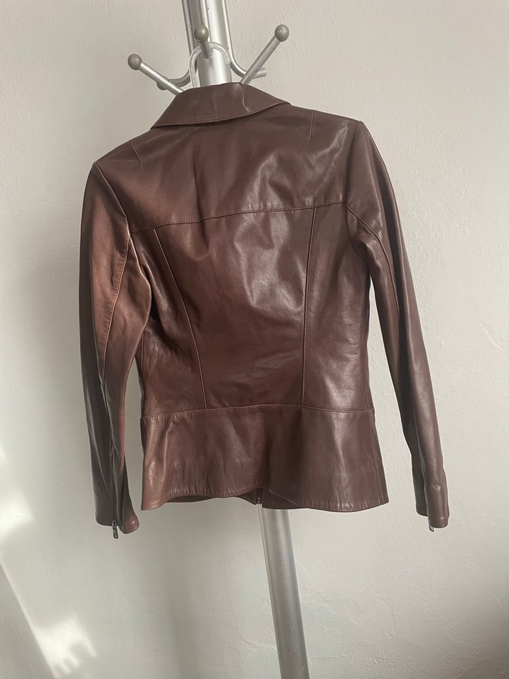 Desa Kahverengi Deri Mont / Ceket - Görsel 5