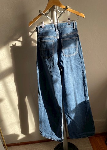 Zara Kadın Wide Leg Denim Pantolon - Görsel 4