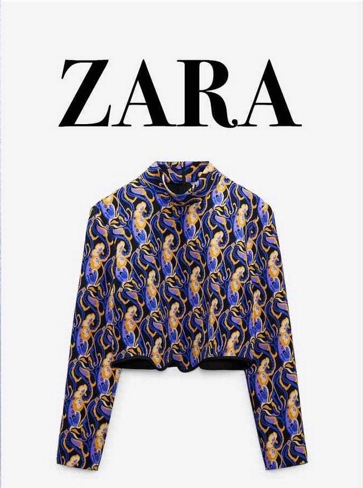 Zara Kadın Printed Top - Görsel 2