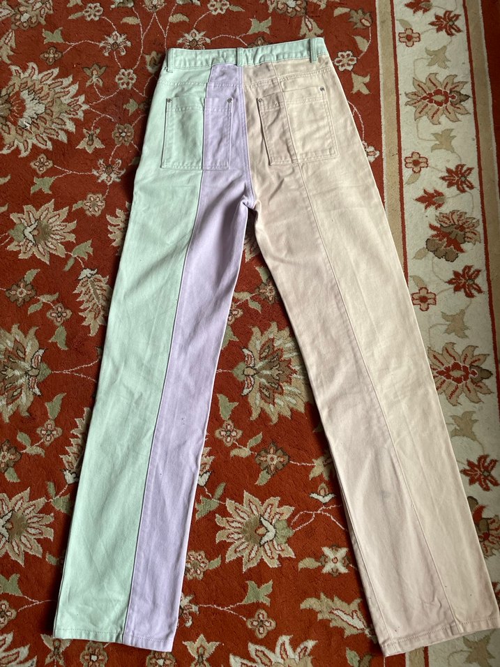 Les Benjamins Renkli Yüksek Bel Jean - Görsel 5