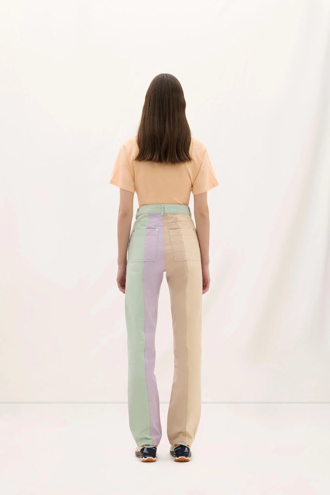 Les Benjamins Renkli Yüksek Bel Jean - Görsel 2