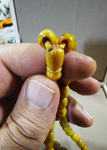 İsa Balkaya usta imzalı sıkma kehribar tesbih - Görsel 4