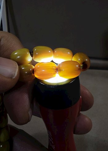 İsa Balkaya usta imzalı sıkma kehribar tesbih - Görsel 8