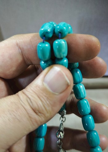 Turkuaz Renkli katalin KANAYANBAĞ Tesbih - Görsel 5