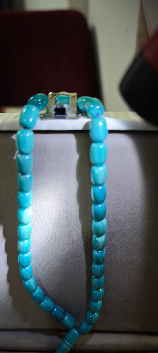 Turkuaz Renkli katalin KANAYANBAĞ Tesbih - Görsel 4