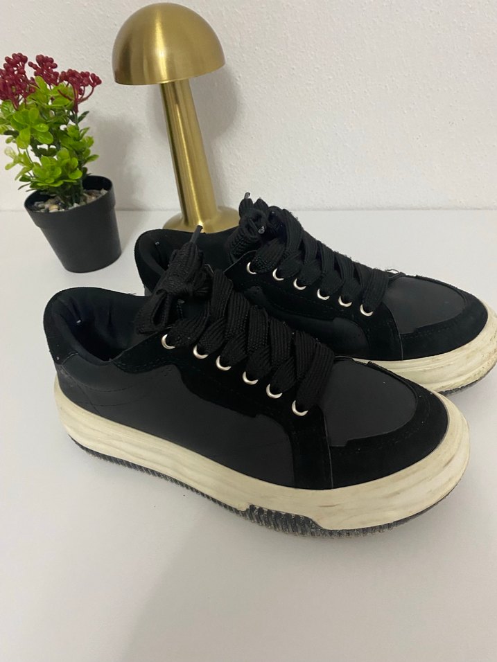 Siyah Kadın Spor Ayakkabı - Görsel 2