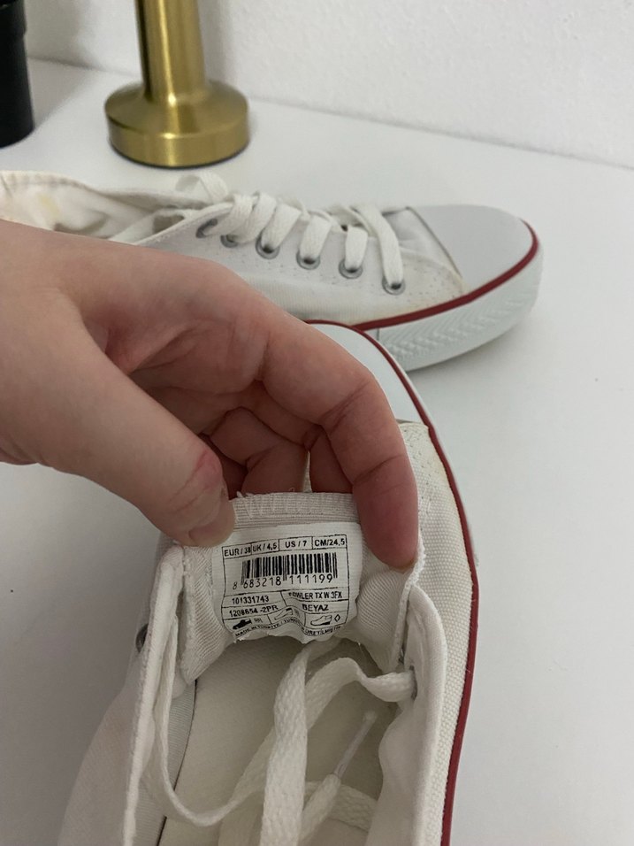 Beyaz Kadın Spor Ayakkabı - Görsel 3