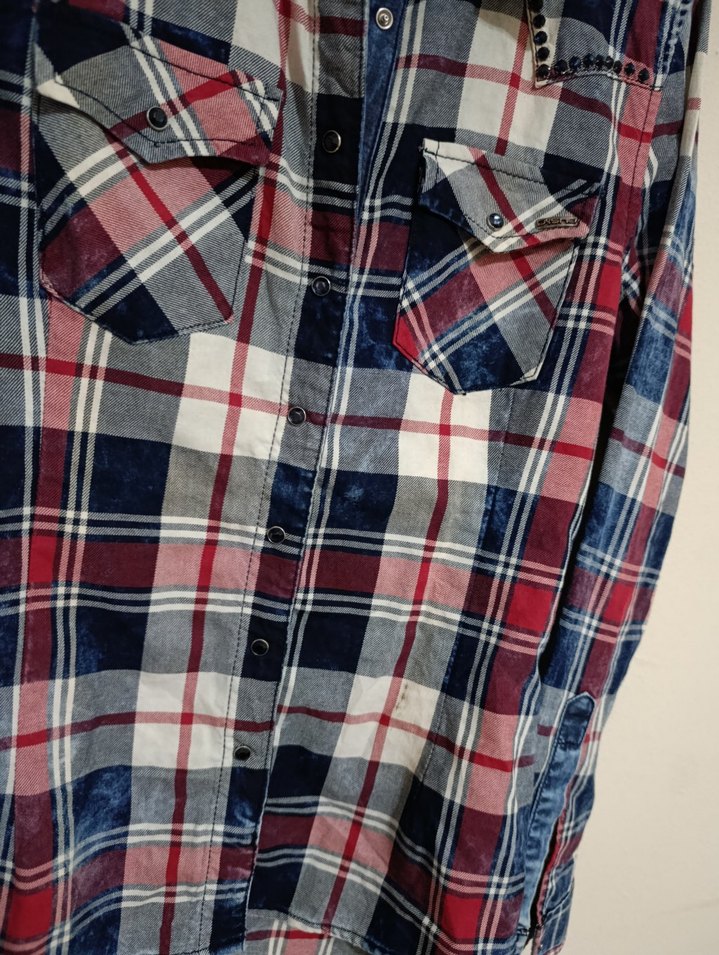 Unisex Çok Renkli Uzun Kollu Ekose Gömlek - Görsel 4