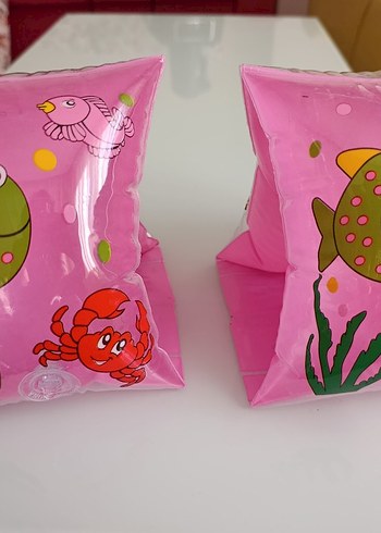 Renkli Pembe Çocuk Kollukları 3-6 yaş - Görsel 2