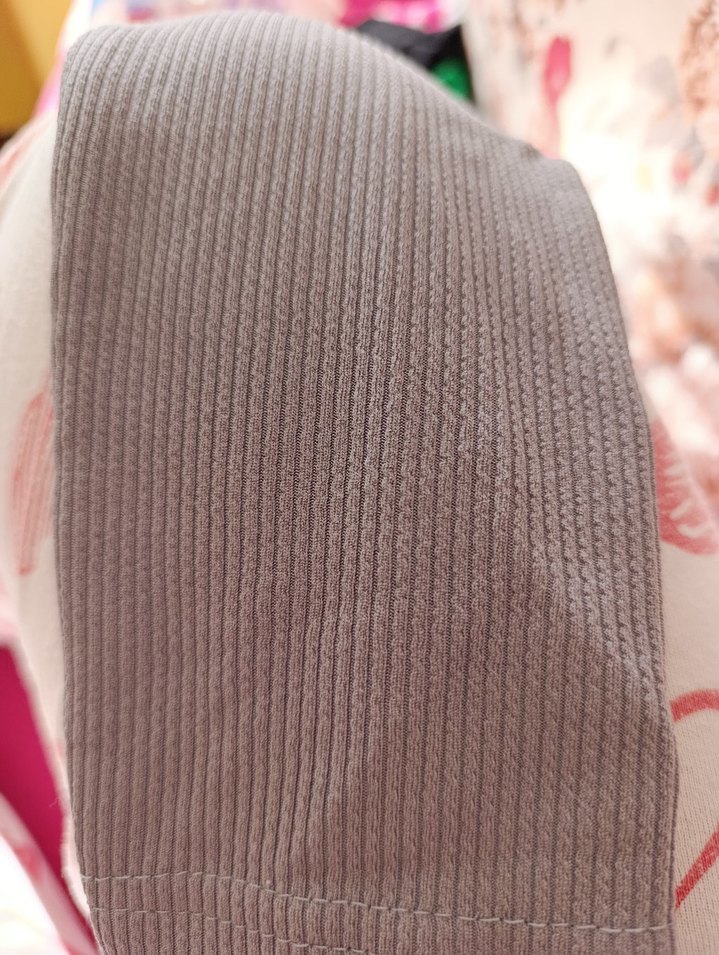 7-8 yaş gri çocuk fitilli tayt+crop Sokak Stili - Görsel 4