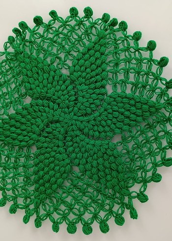 Yeşil Bohem Örgü çeyizlik lif - Görsel 2