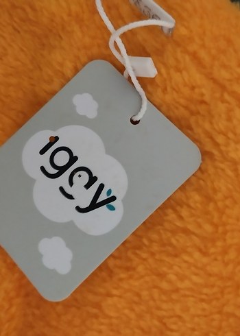 kız Çocuk Turuncu Kapüşonlu yelek - Görsel 3