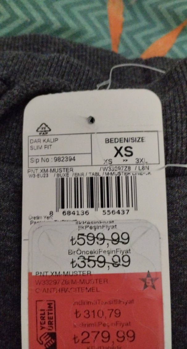 Gri Fermuarlı Erkek Eşofman Altı - Görsel 2