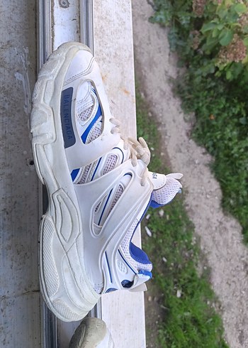 Beyaz Bağcıklı erkek Spor Ayakkabı balencıaga marka - Görsel 4