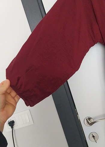 Bordo Uzun Bohem Pilili Keten Elbise - Görsel 3