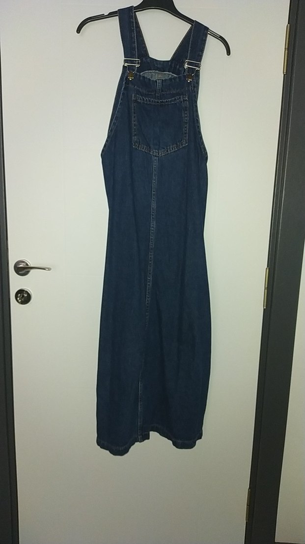 Kadın Lacivert Kot Uzun Tulum - Görsel 2