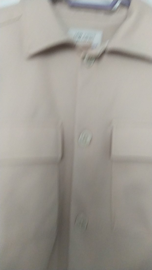 Bej Düğmeli Erkek Uzun Kollu Gömlek - Görsel 3