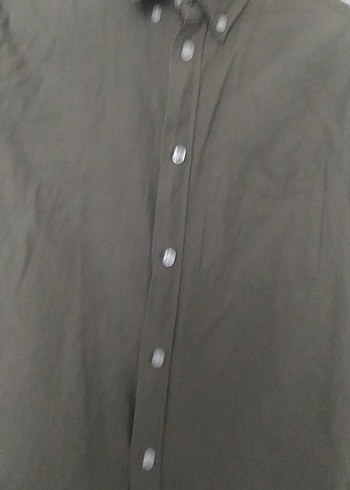 Bej Erkek Keten Gömlek, Düğmeli, Uzun Kollu - Görsel 3