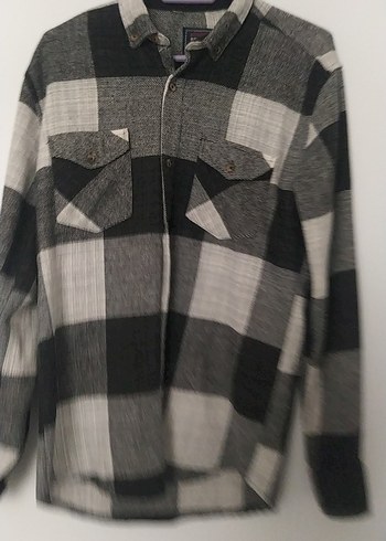 Gri Kareli Pamuklu Erkek Gömlek - Görsel 2