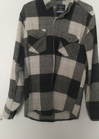 Gri Kareli Pamuklu Erkek Gömlek - Görsel 4